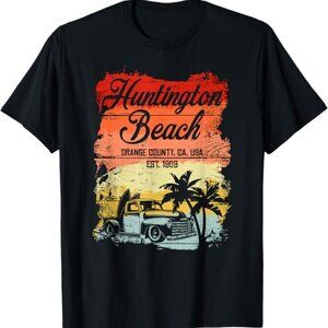 Vintage Huntington Beach Surfing Competitions Idea Men Women T-Shirt New